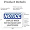 Signmission Unplug When Not In Use Or Left Unattended, 10 in W x Rectangle, Vinyl Decal OS-2PACK-NS-D-710-L-18779 - alternate 5